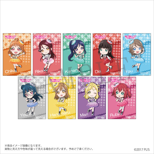 『ラブライブ！サンシャイン!!』トレーディングレクタングル缶バッジ「デフォルメ」全9種