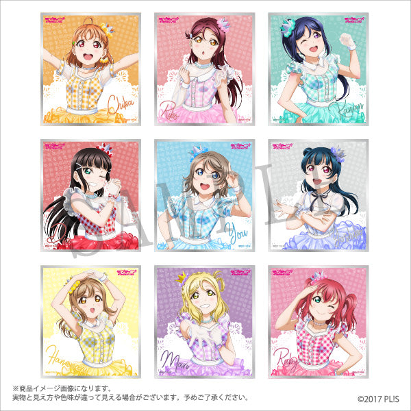 『ラブライブ！サンシャイン!!』トレーディングミニ色紙全9種